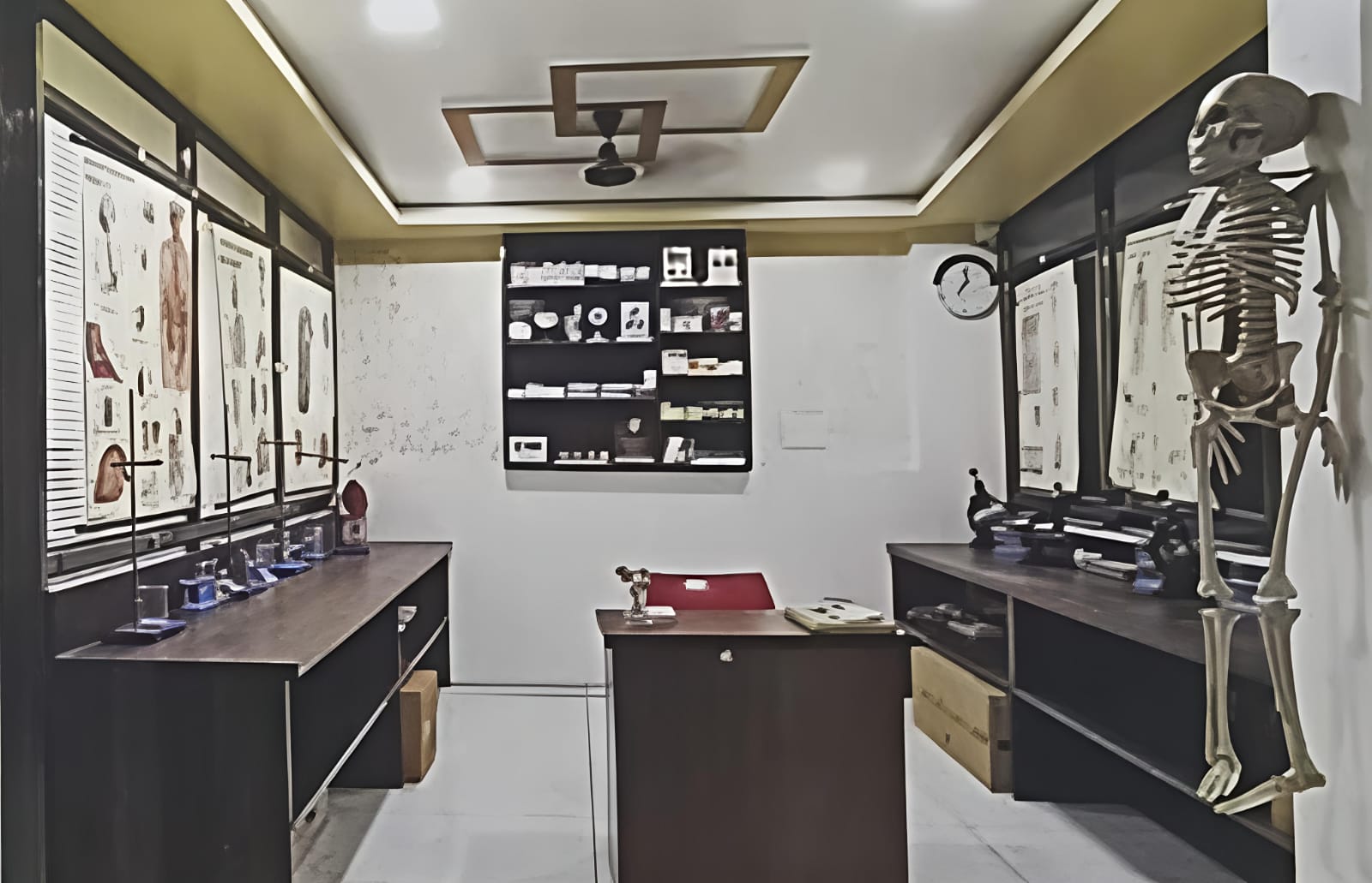 Pharmacy lab teamwork